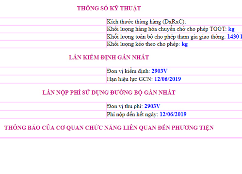 Tra cứu xe bị phạt nguội