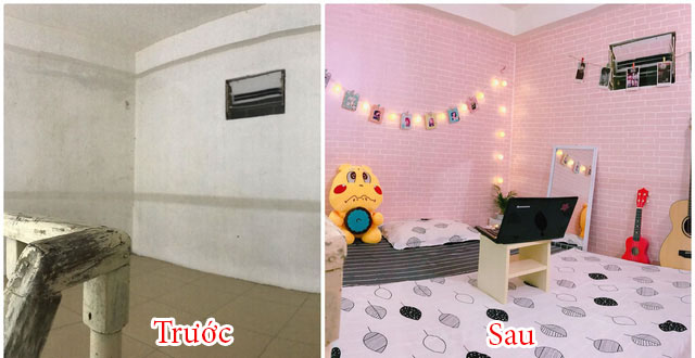 Trang trí phòng trọ đẹp mắt