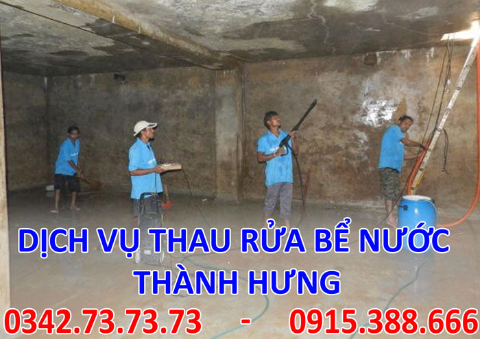 Dịch vụ hút nước, làm sạch bể ngầm uy tín tại Hà Nội