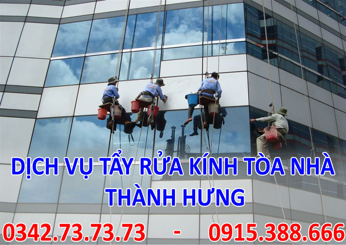 Dịch vụ tẩy rửa kính tòa nhà tại Hà Nội giá rẻ