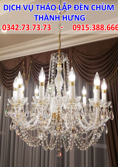 Dịch vụ tháo lắp đèn chùm tại Hà Nội Dịch vụ tháo lắp đèn chùm tại Hà Nội