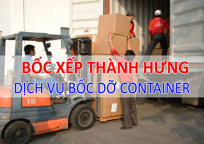 Dịch v�?bốc d�?container Thành Hưng tại Hà Nội