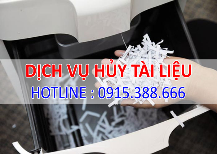 Dịch vụ tiêu hủy tài liệu uy tín