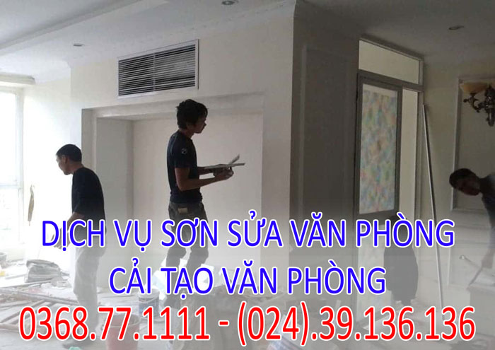 Dịch vụ sơn sửa văn phòng giá rẻ