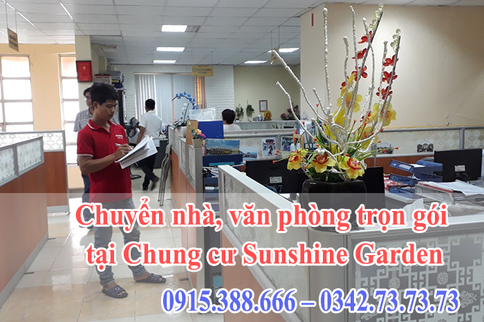 Dịch vụ chuyển văn phòng trọn gói tại chung cư Sunshine Garden