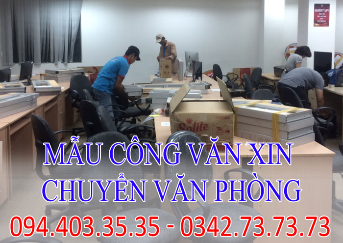 mẫu công văn xin chuyển văn phòng mẫu công văn xin chuyển văn phòng