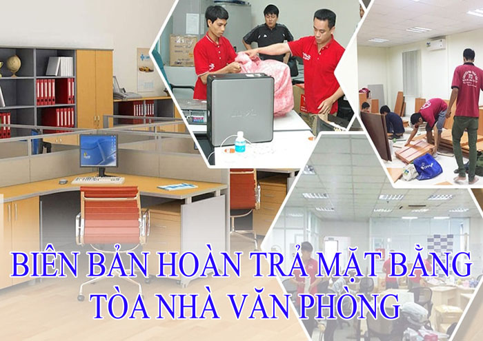 Biên bản hoàn trả mặt bằng tòa nhà văn phòng