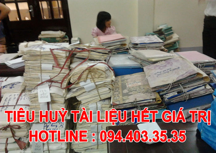 Hình thức tiêu huỷ tài liệu hết giá trị