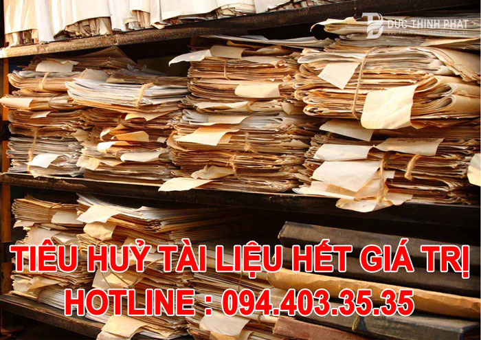 Hướng dẫn tiêu huỷ tài liệu hết giá trị