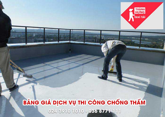 Bảng giá thi công chống thấm dột 2022