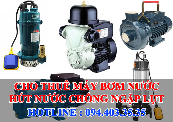Cho thuê máy bơm nước hút nước Cho thuê máy bơm nước hút nước
