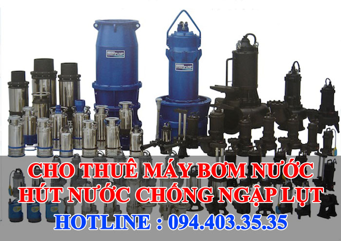 Cho thuê máy bơm nước