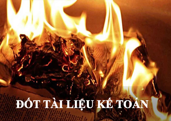 Đốt tài liệu kế toán