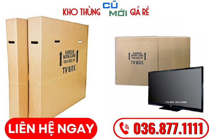 Thùng carton đựng tivi cũ mới giá rẻ 