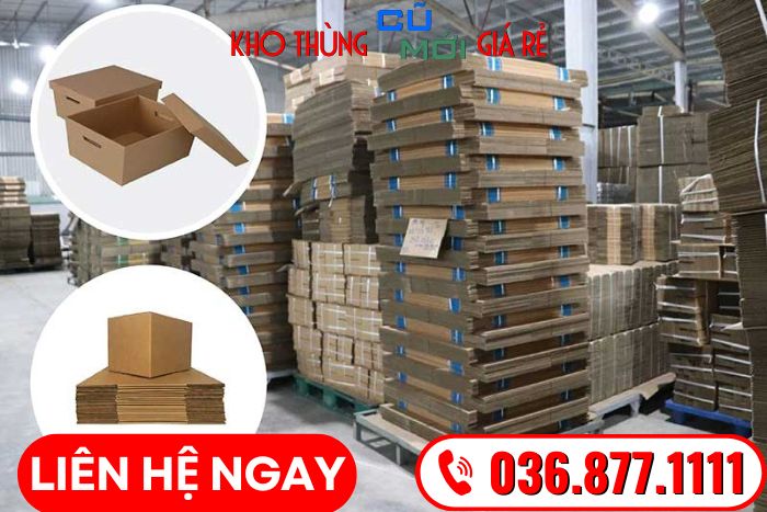 thùng carton cũ, mới