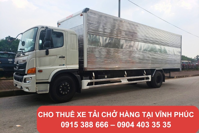 Thành Hưng cho thuê xe tải tại Vĩnh Phúc với đa dạng chủng loại và tải trọng