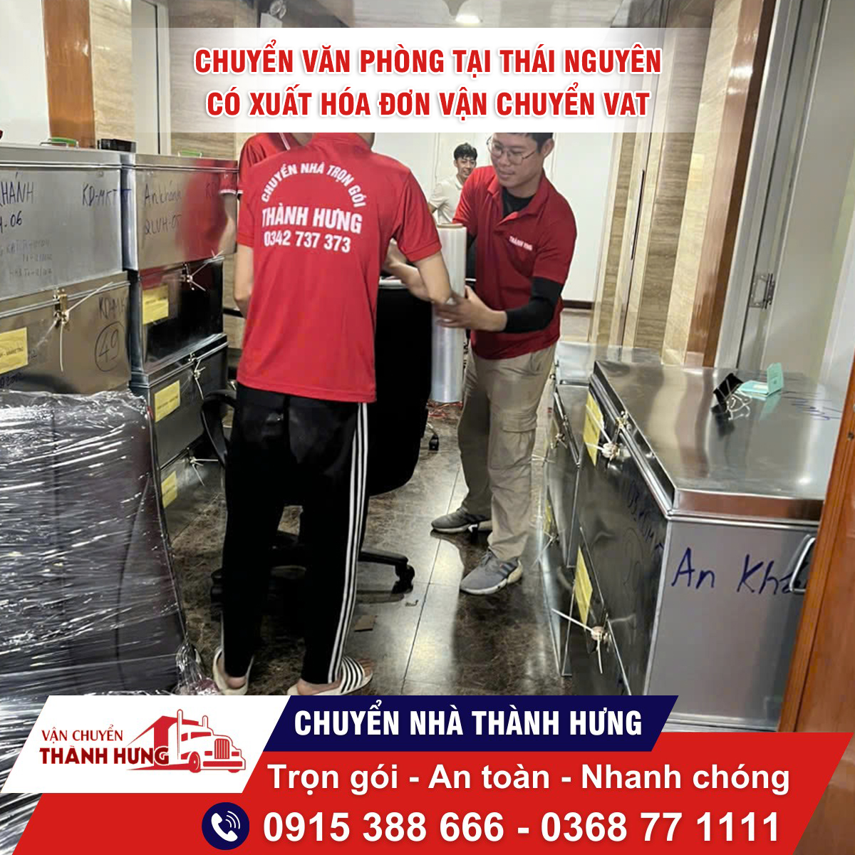 Chuyển văn phòng tại Thái Nguyên