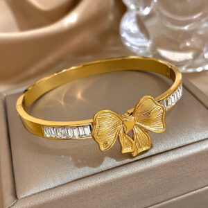 Luxury Bow Style Stainless Steel Handcuff